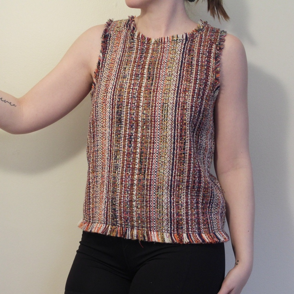 Maeve Colorful Woven Top